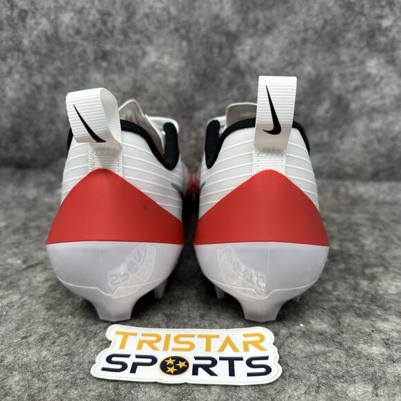 Nike Vapor Speed 3 Football Cleats Mens Size 7.5 White University Red FB3303-102 - Picture 5 of 8